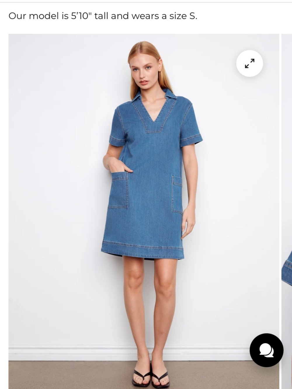 Charlie b denim dress XXL